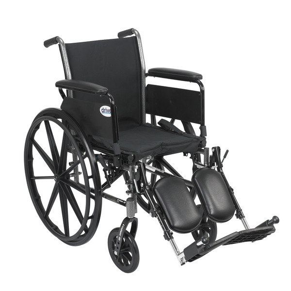 Drive Medical Cruiser III Light Weight Wheelchair - 20" Seat k320dfa-elr